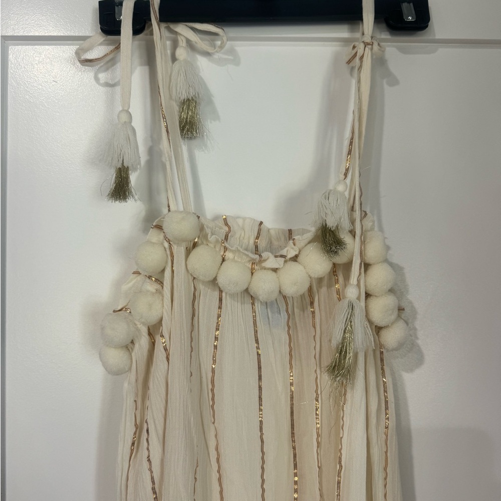Gold and white dress/swim coverup